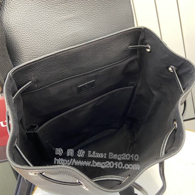 Gucci專櫃古馳最新款飾織帶大號男士雙肩背包 jh1961型號：816750
